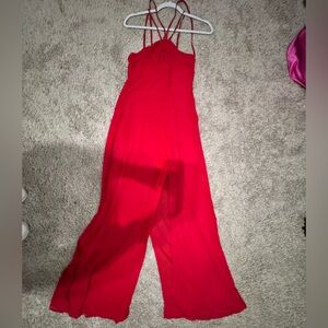 Fashion Nova Striking Scarlet Jumpsuit